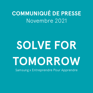 Communiqué de presse - Novembre 2022 - Solve For Tomorrow