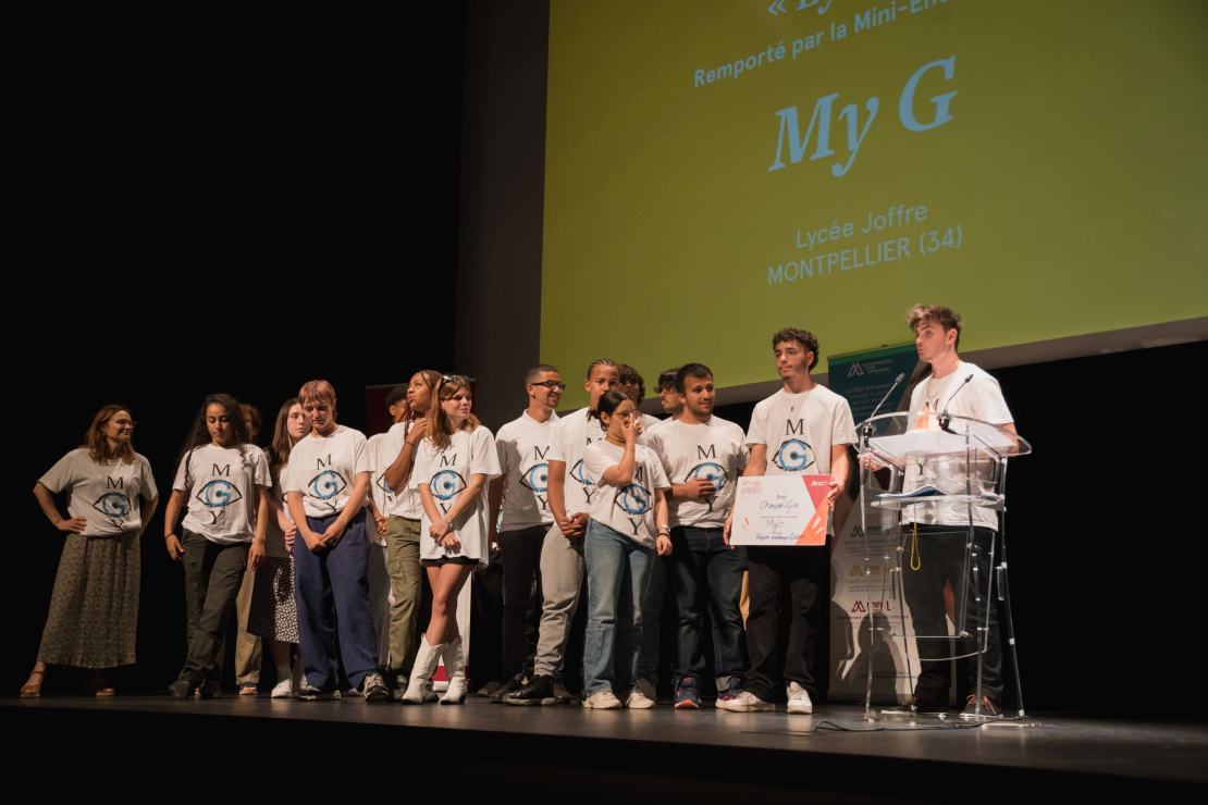Remise des prix du projet "My G" par notre partenaire la Région Occitanie
