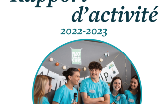 Page de couverture du rapport d'activité 22-23